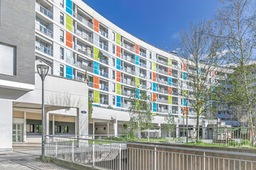 Modern residential building in San Sebastian (Donostia),  Gipuzkoa, Basque Country, Spain 