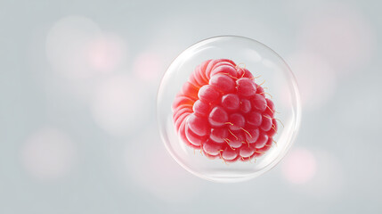 close up of raspberry