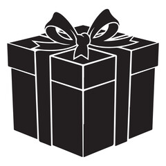  Birthday Gift box silhouette