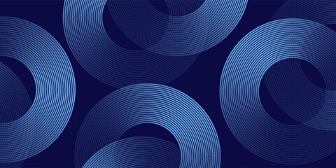 Modern blue glowing geometric lines modern shiny blue circle lines pattern. Suit for cover, banner, brochure abstract simple modern