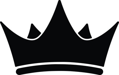 Vector royal crown silhouette illustration