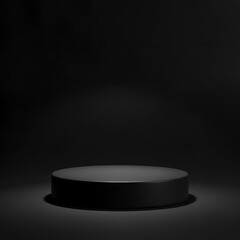 empty podium  black