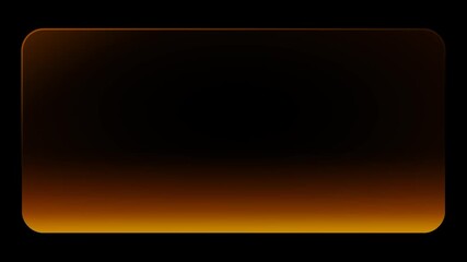 A wide horizontal glass banner with a warm golden glow along the bottom edge stretches across a dark background providing a premium space for text here - Powered by Adobe