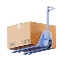 3D Illustration Forklift