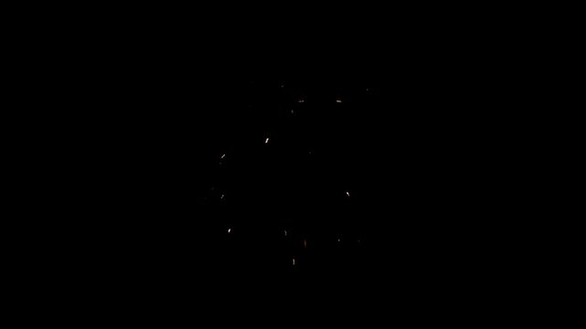 energy hit effect on black background