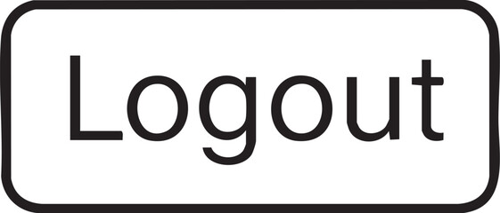 Simple logout button for secure user interface design