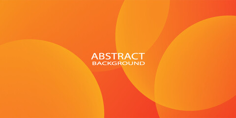 Minimal geometric background. Orange elements with fluid gradient. Dynamic shapes composition. Eps10 vector
