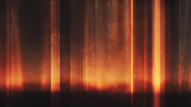 Abstract light and shadow effects, artistic representation of the sun's radiant energy. A striking display of warm tones and a sense of depth and mystery