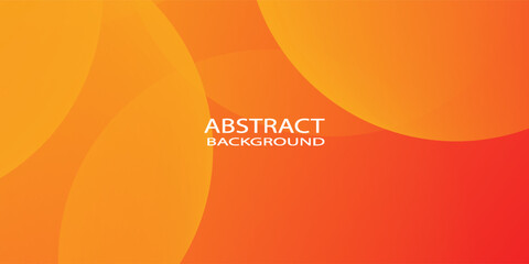 Minimal geometric background. Orange elements with fluid gradient. Dynamic shapes composition. Eps10 vector