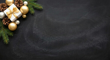 Branches and ornaments create a festive space for the holiday season.