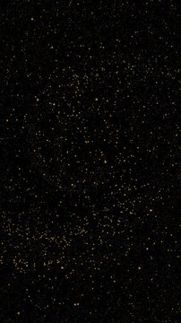 Shimmering Gold Particles Swirl In Gentle Descent, Delicate Golden Flecks Float And Spin In Slow Descent Offering Festive Elegance