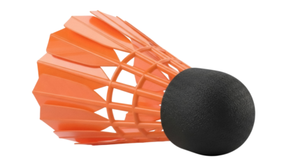 Isolated shuttlecock for speed badminton game, sports equipment for outdoor recreational play