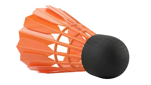 Isolated shuttlecock for speed badminton game, sports equipment for outdoor recreational play