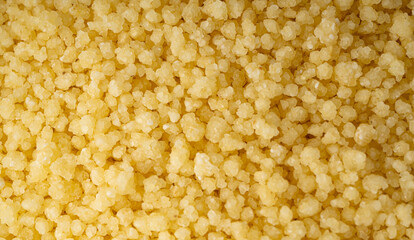 Couscous texture background close up