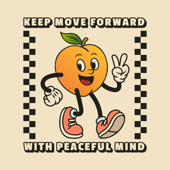 Simple and Fun Cartoon Mascot Character With Beautiful Phrase