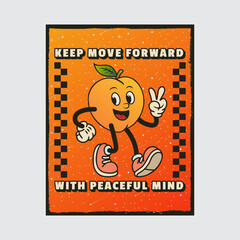 Simple and Fun Cartoon Mascot Character With Beautiful Phrase