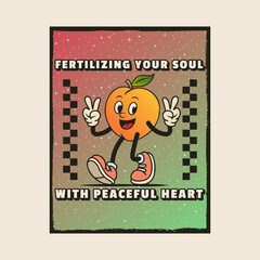 Simple and Fun Cartoon Mascot Character With Beautiful Phrase