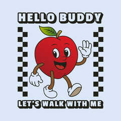 Simple and Fun Cartoon Mascot Character With Beautiful Phrase