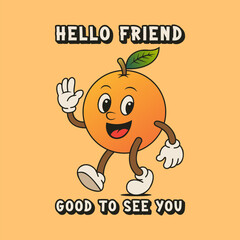 Simple and Fun Cartoon Mascot Character With Beautiful Phrase