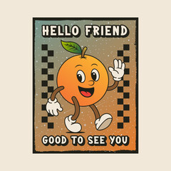 Simple and Fun Cartoon Mascot Character With Beautiful Phrase