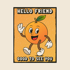 Simple and Fun Cartoon Mascot Character With Beautiful Phrase