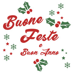 scritta auguri buone feste natale capodanno felice anno nuovo