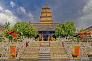 Asia, China, Xi'an, Great Wild Goose Pagoda