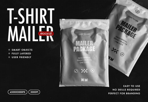 T-Shirt Mailer Mockup