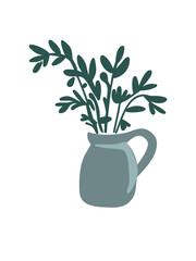 minimalist vase with delicate branch arrangement