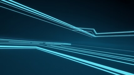Glowing blue digital lines intersecting in a futuristic abstract background
