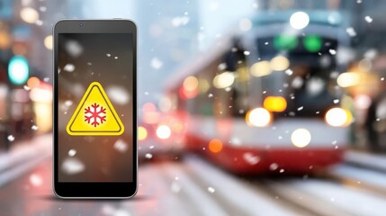 Severe snowfall leads to difficult travel conditions in busy city streets.