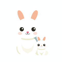 Cute Baby Pig Cartoon Character Illustration
