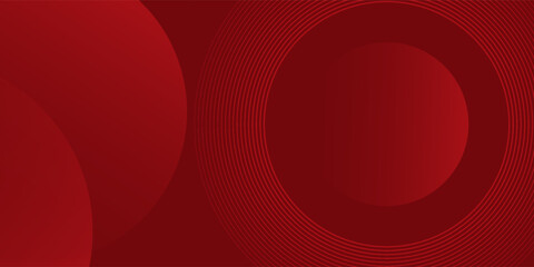 Obraz premium Trend red circle background with dynamic shapes composition vector abstract simple vector