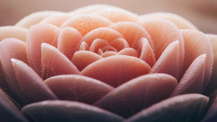 close up of a 3d Pink Flower Macro With Gentle Light Texture