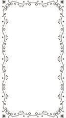 Elegant Frame Border: A delicately designed border gracefully encapsulates the viewer's gaze, embodying an elegant, decorative flourish that adds charm and sophistication. 