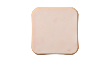 Isolated square shape with rounded corners, light peach pastel tone border frame effect vector