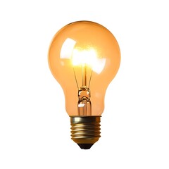 Glowing Incandescent Light Bulb