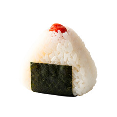 Triangular Onigiri Rice Ball on transparent background