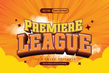 Orange League Editbale Text Effect