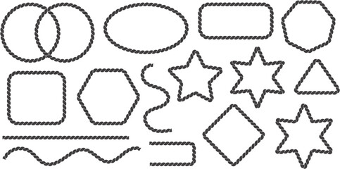 rope brush pattern. Thread pattern seamless . rope vector illustration on white background © Iconpro333 