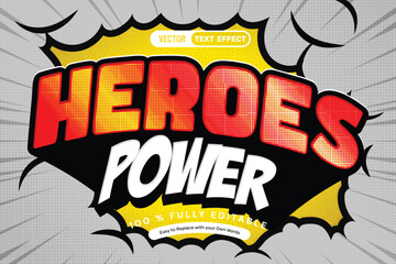 Comic Heroes Power Text Effect