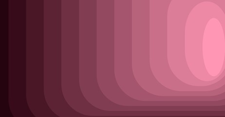 Abstract curved geometry pink rose gradient background design graphic art texture.