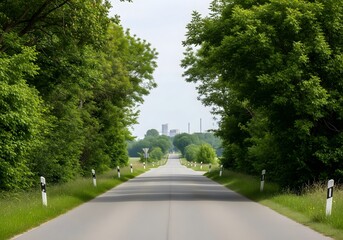 Environmental Impact of Industrial Roads on Nature Open Landscape Landscape Photography Greenery Perspectives
