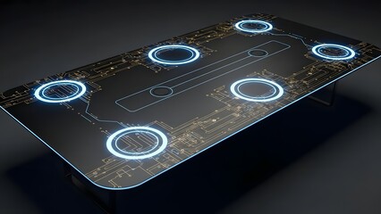 A digital technology composition featuring glowing fiber optic cables with light spots alongside a compact disc and laptop for data storage on a white isolated background