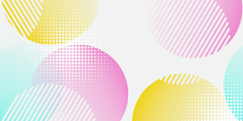 Colorful abstract background overlap layer on bright space with circles effect decoration. Modern graphic design element multicolor style concept for web banner, art, flyer, card, or brochure cover