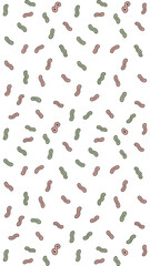 Abstract Pattern Delight: A playful dance of simple, colorful shapes against a bright background, perfect for adding a touch of whimsy and creative flair to any design.