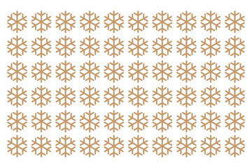 Elegant beige snowflake seamless pattern offering a warm winter aesthetic ideal for packaging, textile designs, and seasonal branding.