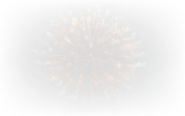 Festive Fireworks Explosion Isolated on Transparent Background PNG