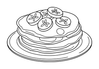Stack of cucumber slices pancakes white background