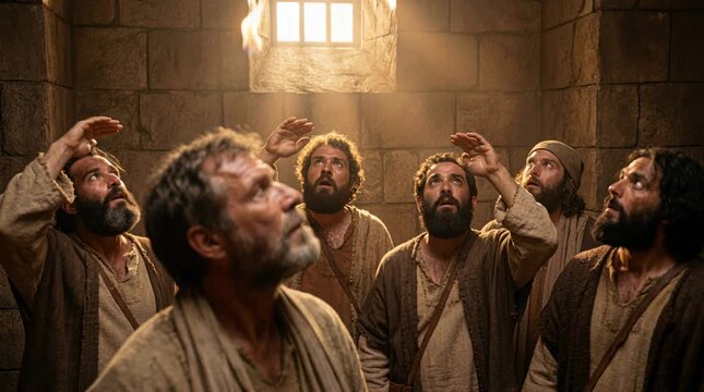 The Day of Pentecost, The Holy Spirit Descends upon Jesus&rsquo; Disciples with Tongues of Fire